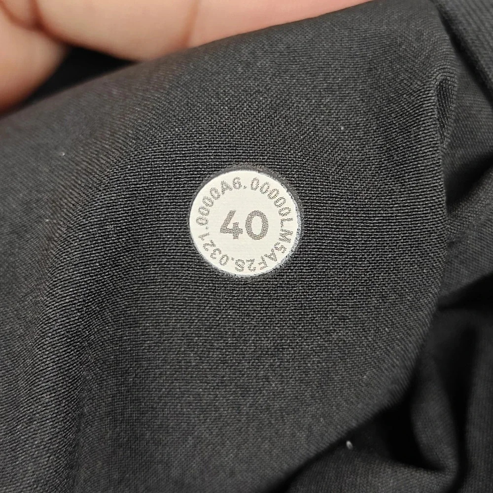 Lululemon‎ Pants Mens 40 Black Slim Fit Stretch Khaki Chino Pockets Casual